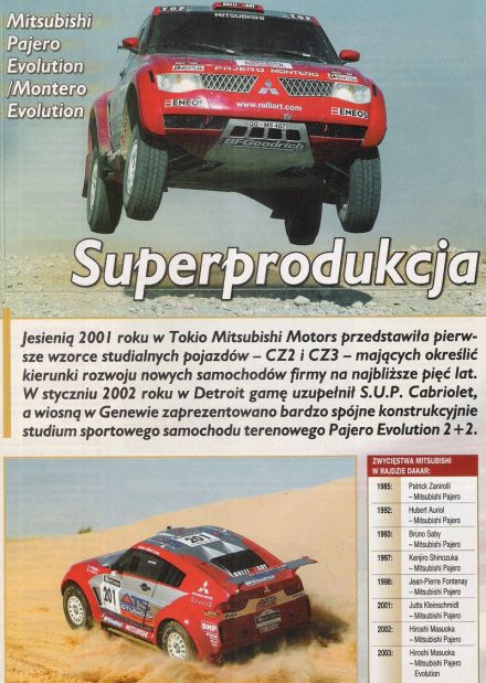 Mitsubishi Pajero Evo.
